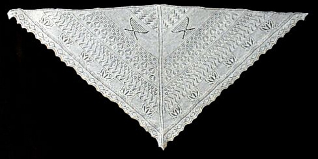Petal Sonnet shawl
