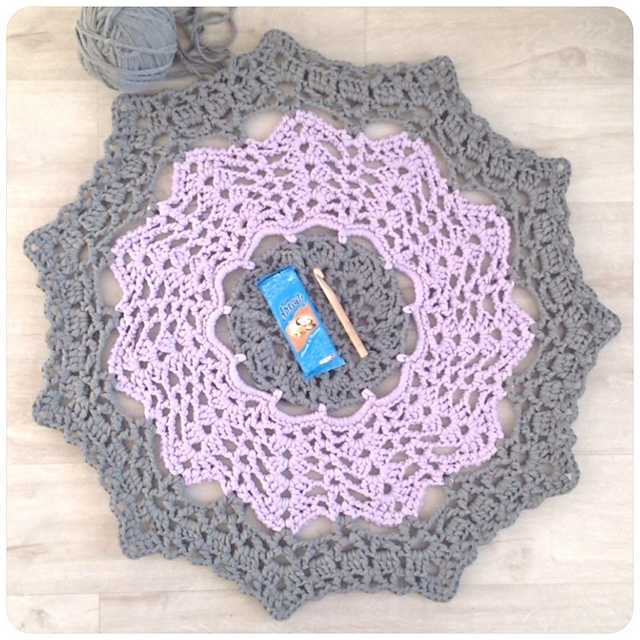 Larger Lacy Doily Rug