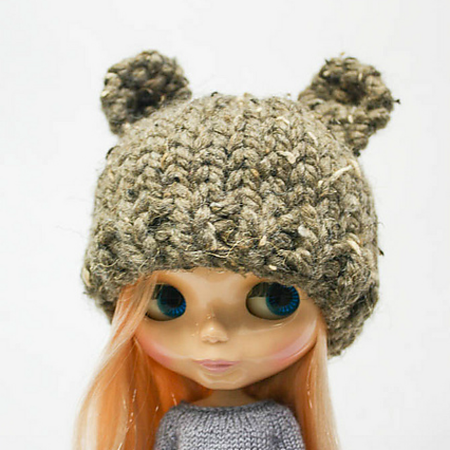 Blythe Super Bulky Bear Hat
