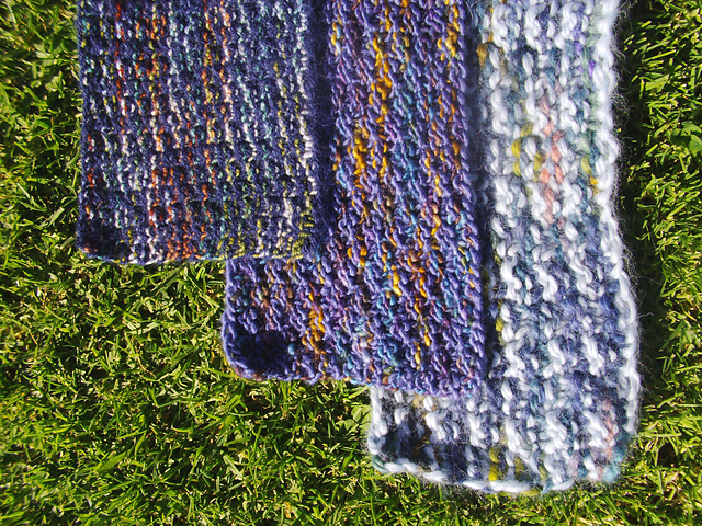 Still Waters: A Scarf in 3 gauges