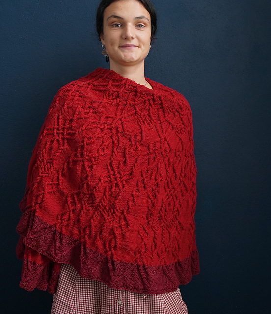 Enez Wrach cape shawl