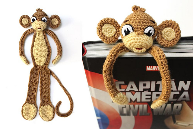 Little Monkey Bookmark