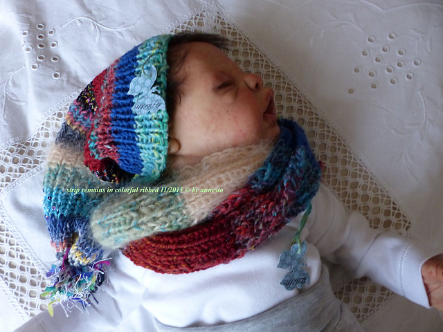 Reste in Rippen-Streifen Baby/Rebornbaby