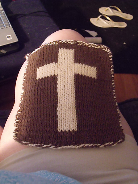Double Knit Cross Potholder Chart