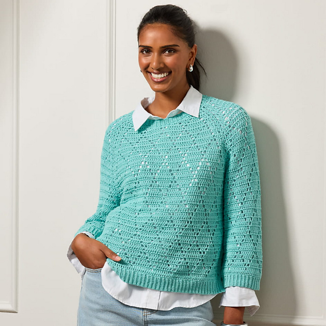 Tootgarook Diamond Crochet Top
