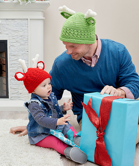 Reindeer Crochet Hats