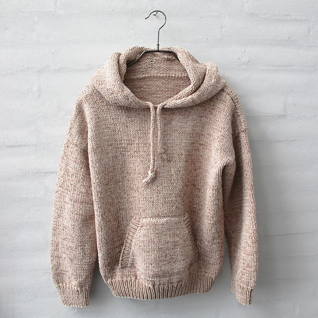 Fine knit hot sale hooded jumper