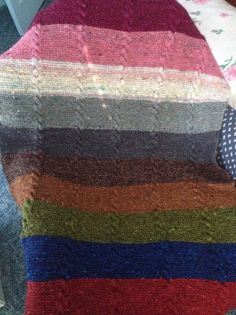 Garter and Cables Blanket