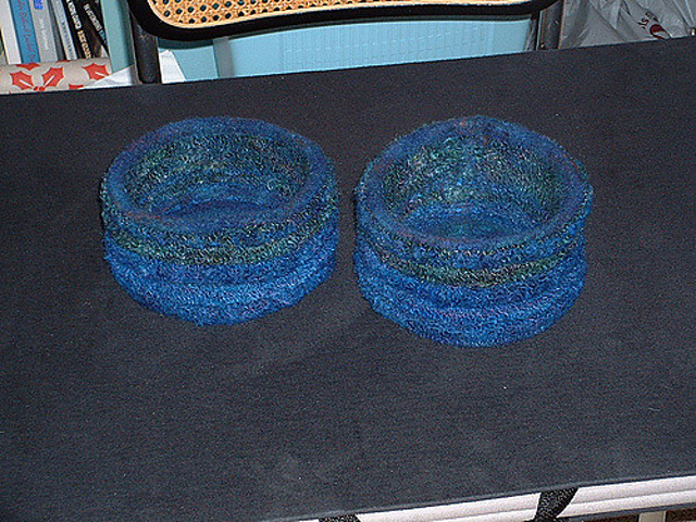 Jewel Colored Welted Baskets