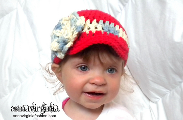 Baby Girl Newsie Hat