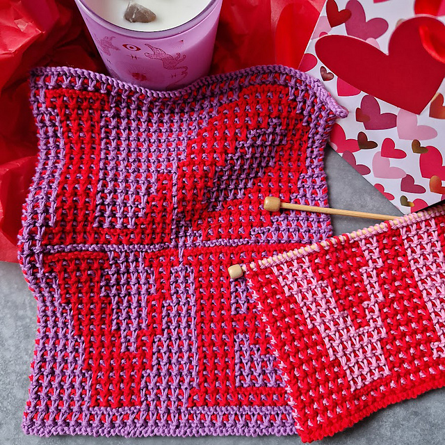 LOVE washcloth