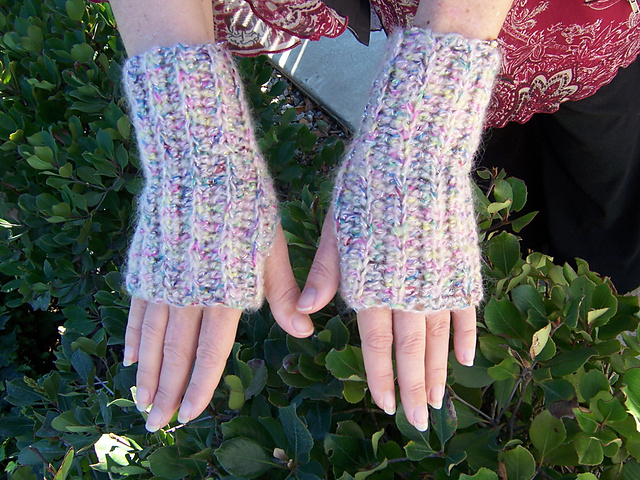 Purple Haze Fingerless Gloves