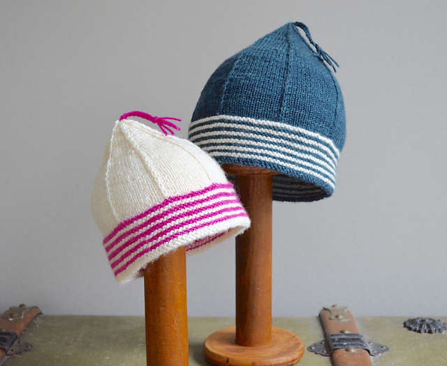 Striped Brim Baby Hat