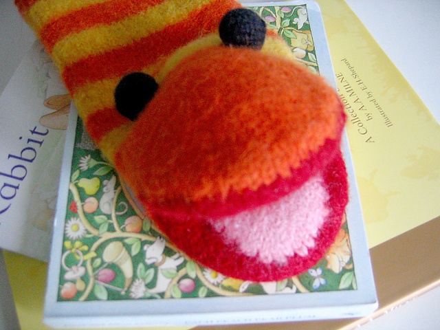 Slimey Puppet (felted)