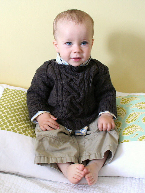 Get Ziggy cabled sweater and hat