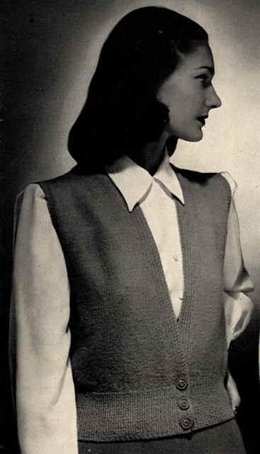 Sleeveless Cardigan No. 4321
