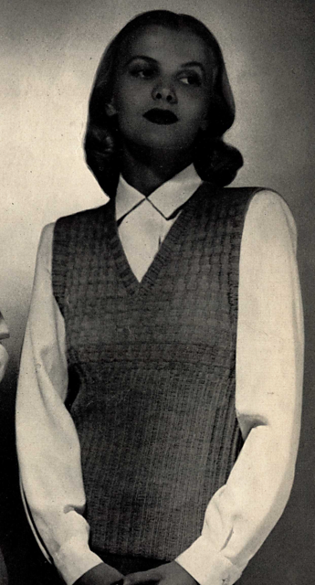Fingering Fleece Sleeveless Pullover No. 4322