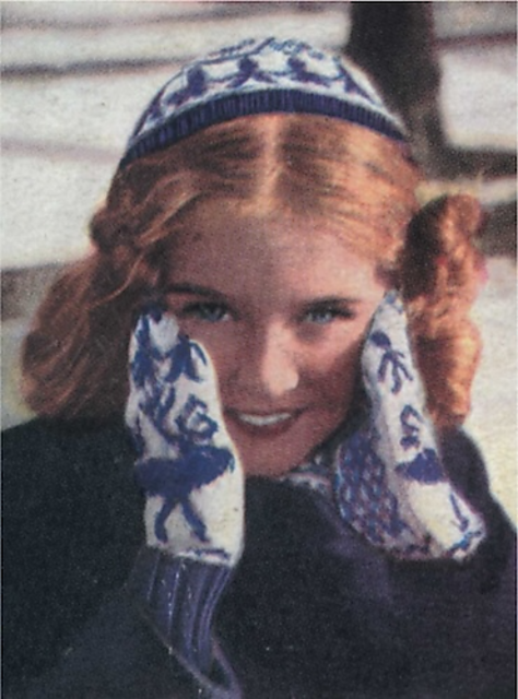 Child's Fair Isle Hat and Mitts