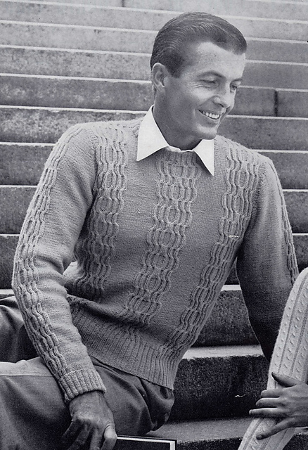 Man's Cabled Pullover