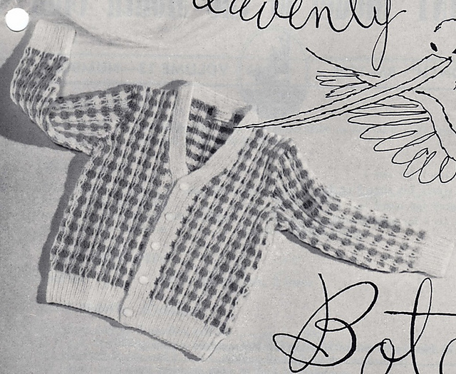 Allover Pattern V-Neck Cardigan