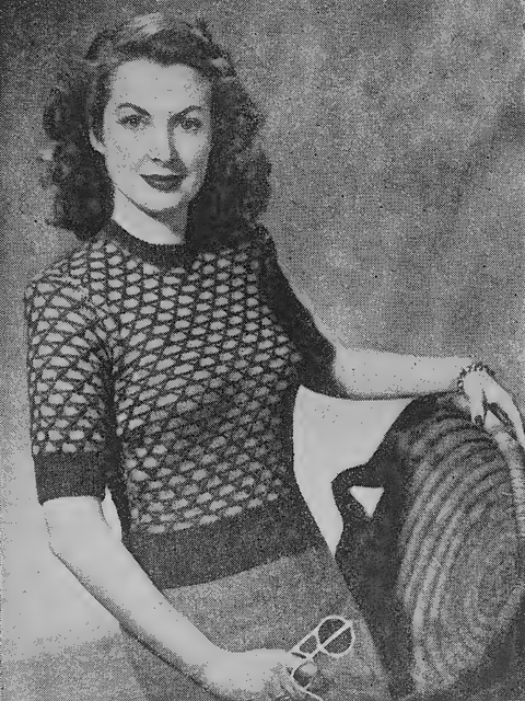 A Jersey in Trellis Pattern