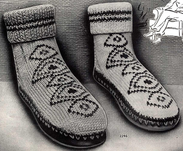 Knitted Lounging Socks No. 2246