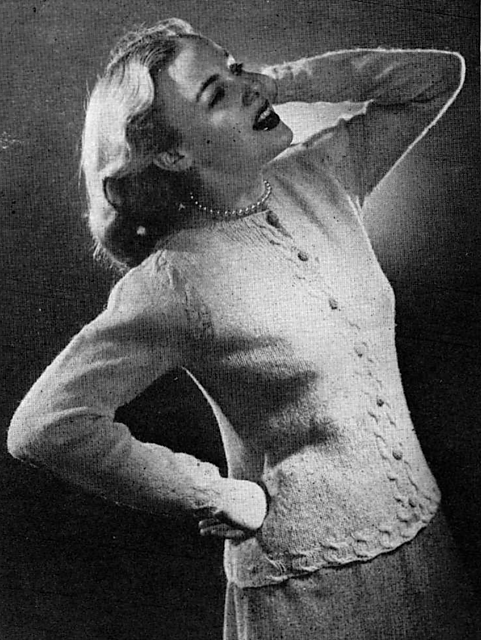 Cable Bordered Cardigan No. 901