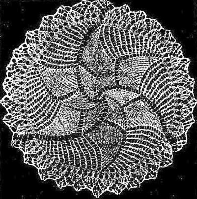 Novel Knitted Table Centre
