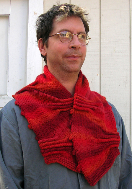 Ruched Bobble Scarf