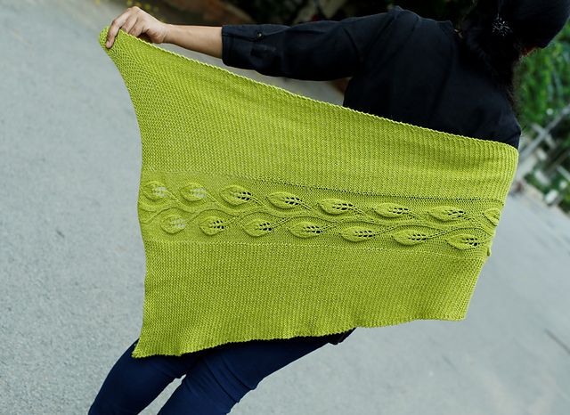 Leafy Trails Shawl