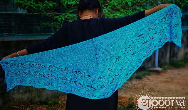 Honey and Lavender Shawl