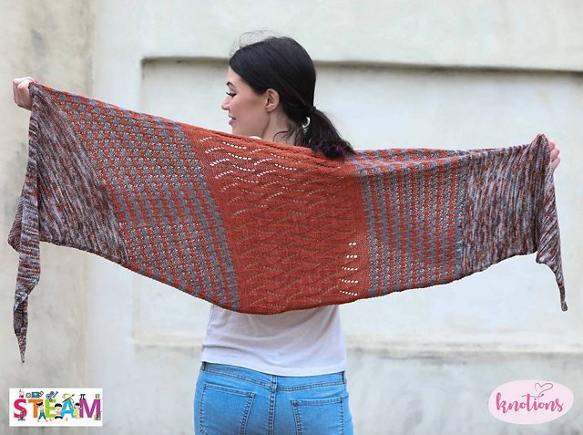 Aspen Flame Shawl