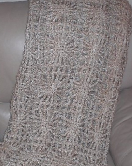 Modern Lacy Afghan