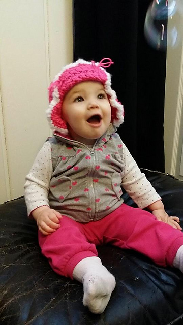 Crochet Baby Trapper Hat