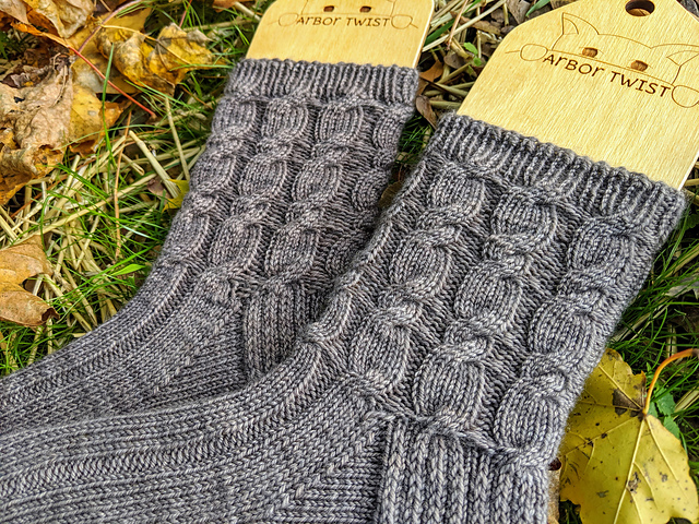 The Coziest Cabled Socks