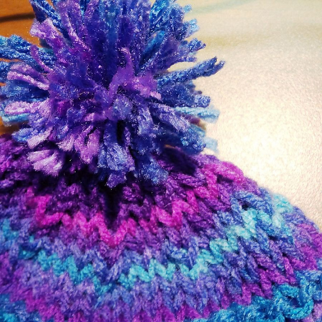 Stripey Bobble Hat