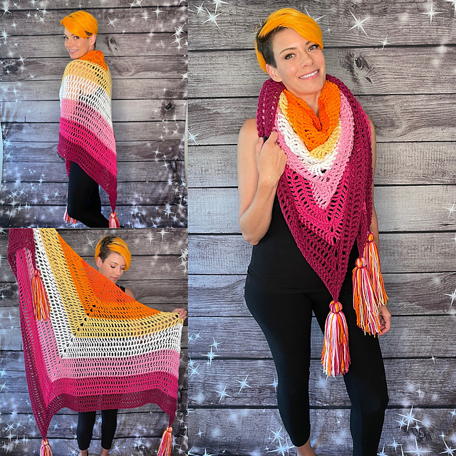 7 Stripe Shawl