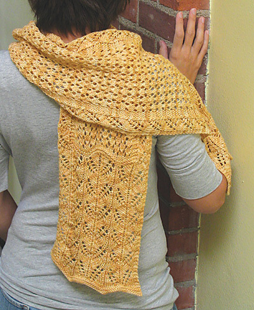 #377 Heather Lace Scarf