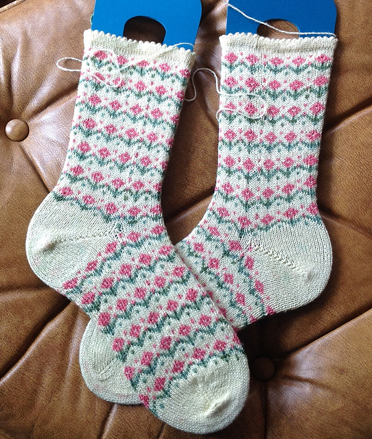Mary, Mary Quite Contrary Socks