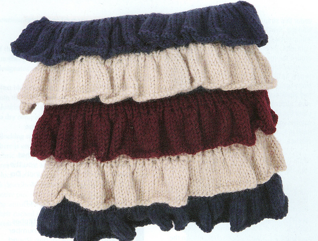 Tricolored Ruffle Pillow