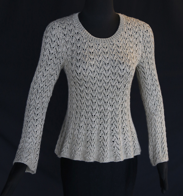 Lace Sweater with Godets