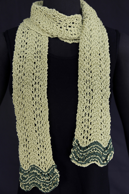 Green Reversible Scarf