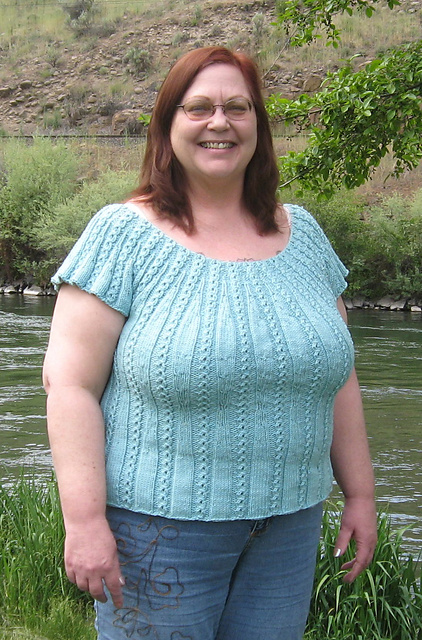 Faux Cable Fitted Sweater