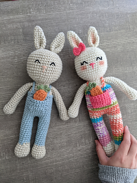 Ravelry: Bunny in Overalls pattern by Ariana Hall