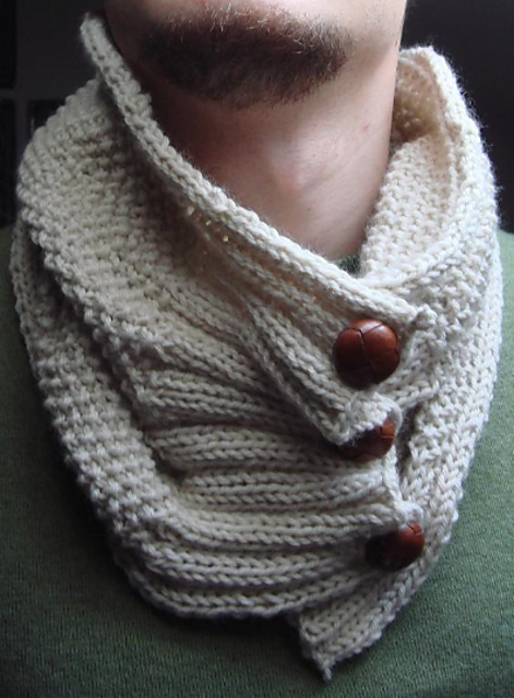 Seed stitch cowl