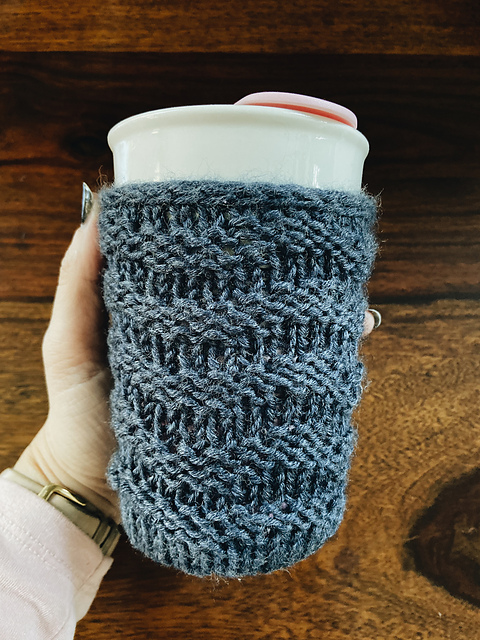 Chevron coffee cozy