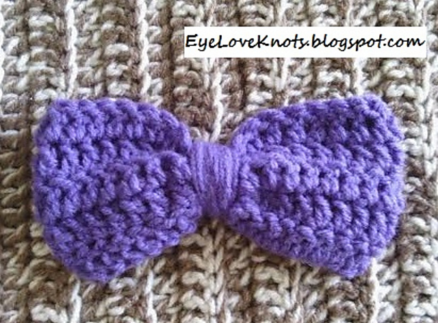 Large Lavender Solid Hair Bow