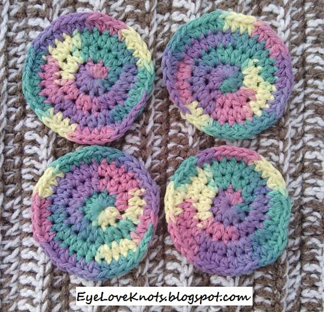Rainbow Bright Round Facial Scrubbies