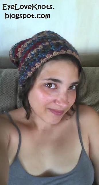 Slanted Shell Adult Slouchie Hat