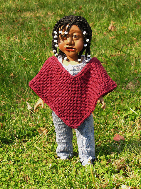 Out for a Walk Poncho: to Fit 18" Dolls